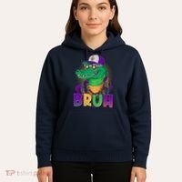 Funny Mardi Gras Bruh Alligator Hoodie thumb 5