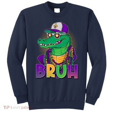 Funny Mardi Gras Bruh Alligator Sweatshirt