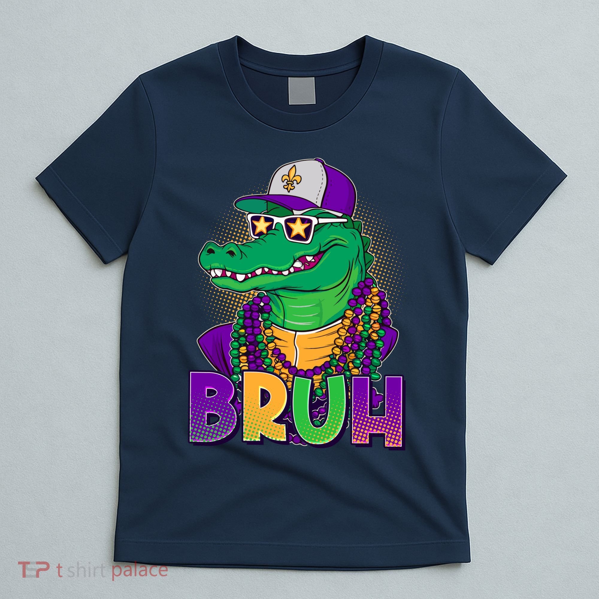 Funny Mardi Gras Bruh Alligator T-Shirt