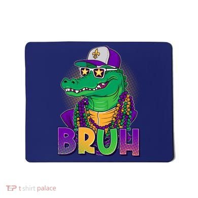 Funny Mardi Gras Bruh Alligator Mousepad