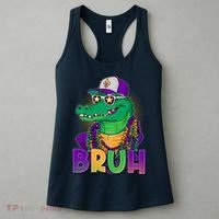Funny Mardi Gras Bruh Alligator Women's Tank Top thumb 3