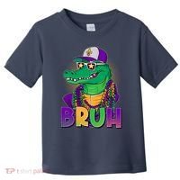 Funny Mardi Gras Bruh Alligator Toddler T-Shirt thumb 0