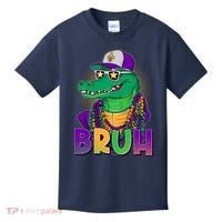 Funny Mardi Gras Bruh Alligator Kids T-Shirt thumb 0