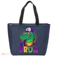 Funny Mardi Gras Bruh Alligator Tote Bag thumb 0