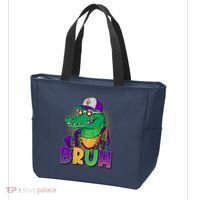 Funny Mardi Gras Bruh Alligator Tote Bag thumb 3