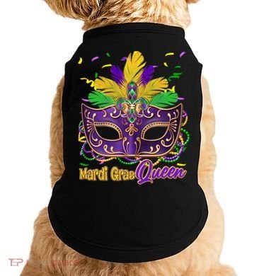 Festive Mardi Gras Queen Doggie Tank