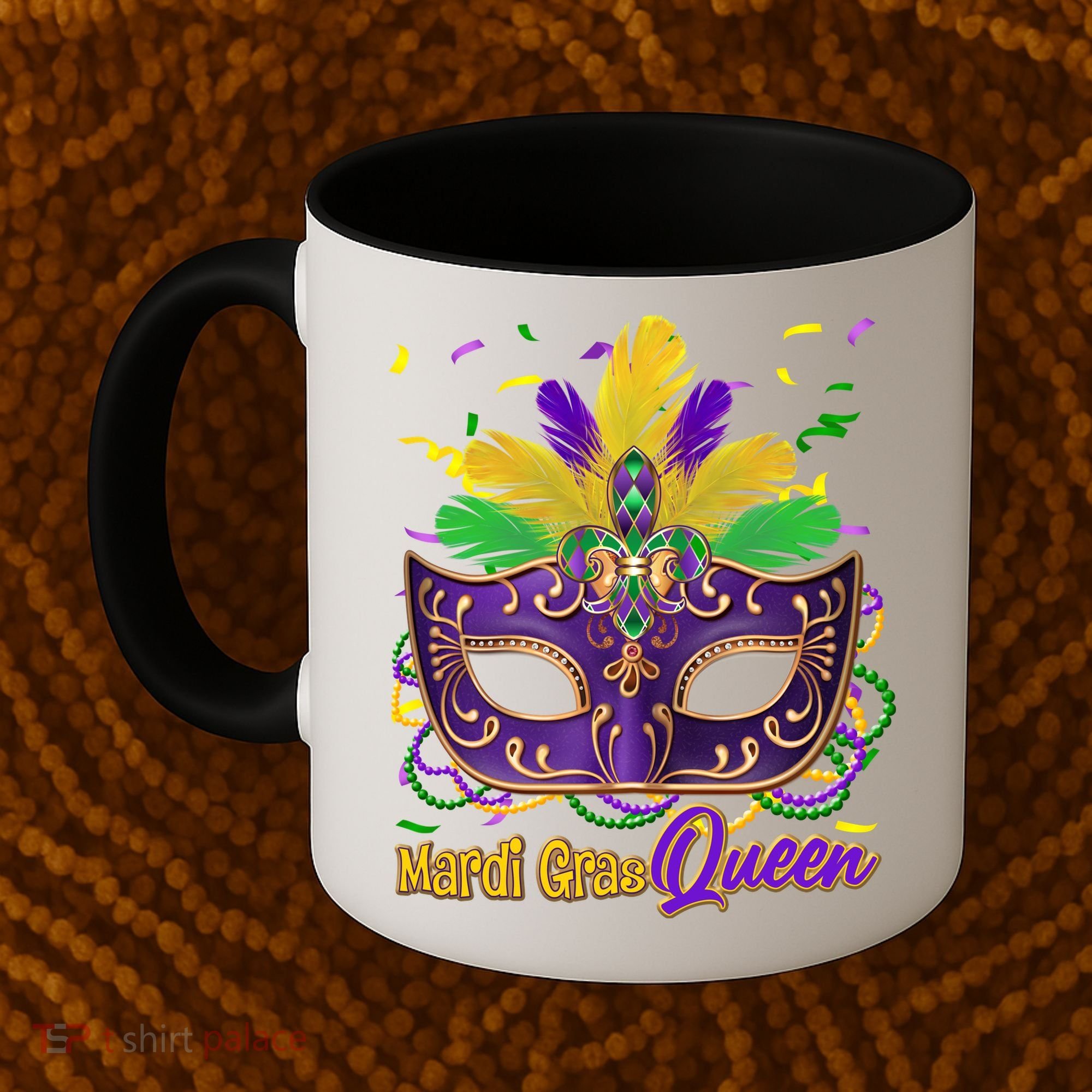 Festive Mardi Gras Queen Coffee Mug