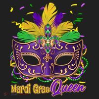 Festive Mardi Gras Queen Beanie thumb 2