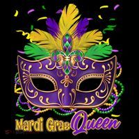Festive Mardi Gras Queen Baby Bodysuit thumb 2