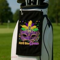 Festive Mardi Gras Queen Golf Towel thumb 2