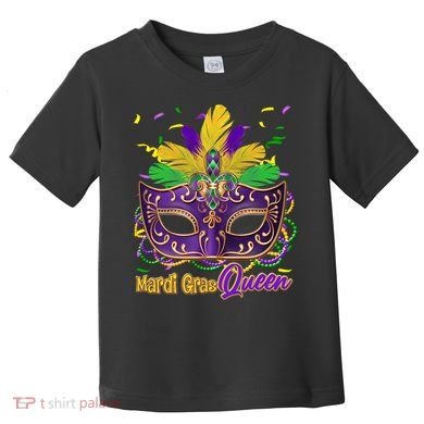 Festive Mardi Gras Queen Toddler T-Shirt