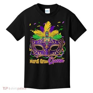 Festive Mardi Gras Queen Kids T-Shirt