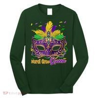 Festive Mardi Gras Queen Long Sleeve Shirt thumb 0
