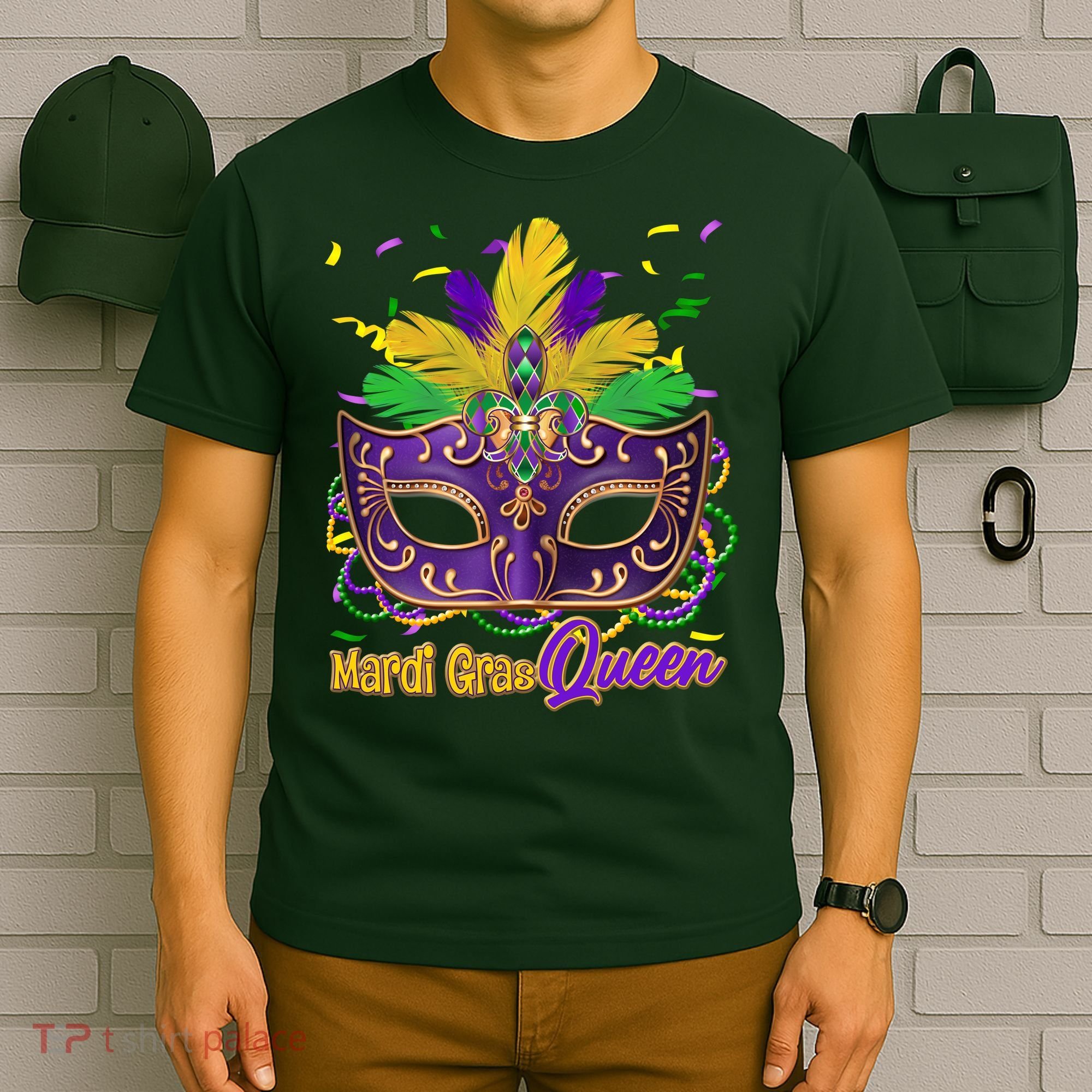 Festive Mardi Gras Queen T-Shirt