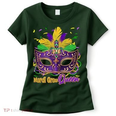 Festive Mardi Gras Queen Women's T-Shirt