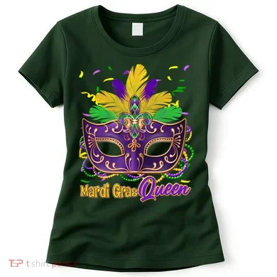 Festive Mardi Gras Queen Women's T-Shirt