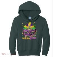 Festive Mardi Gras Queen Kids Hoodie thumb 0