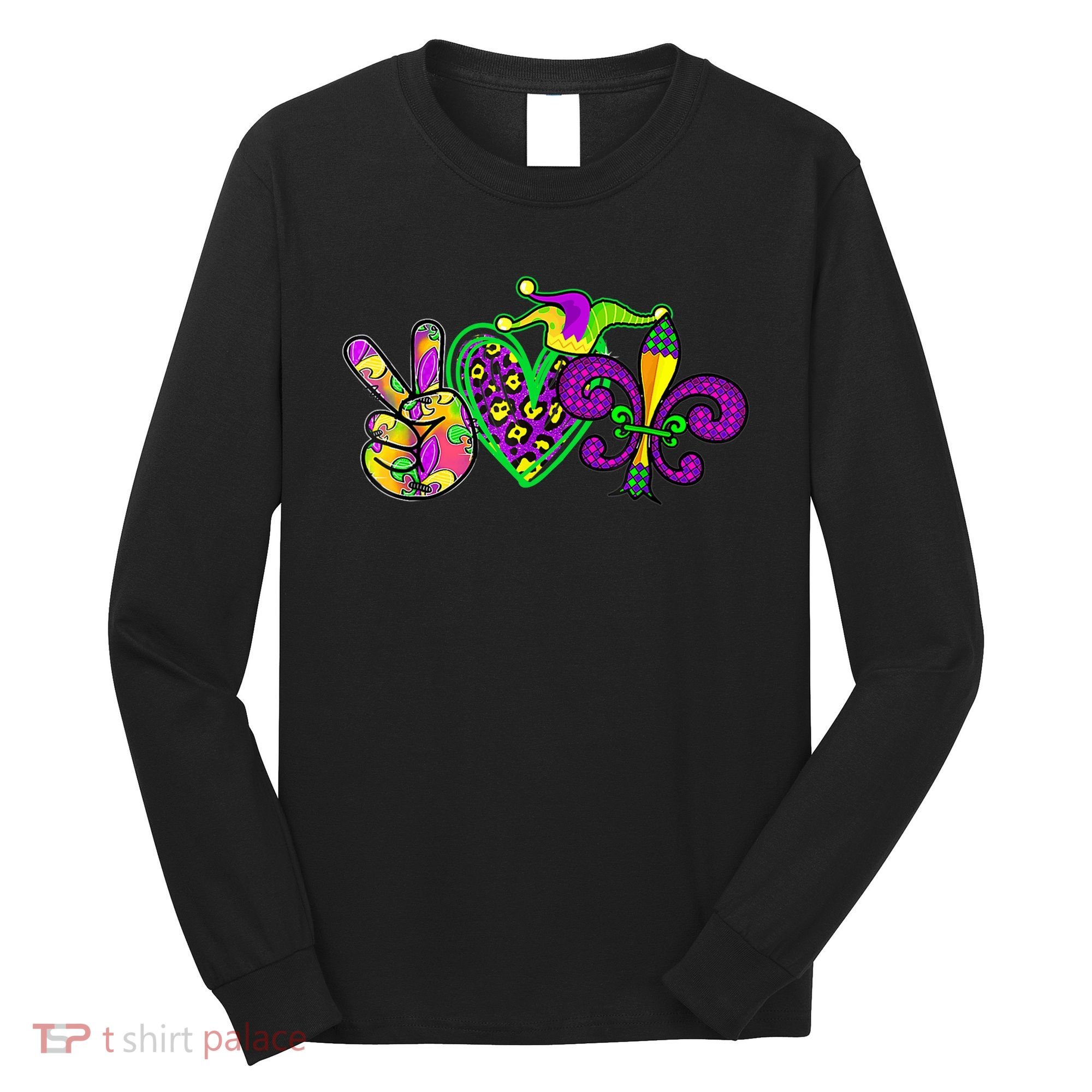 Funny Mardi Gras Women Girl Long Sleeve Shirt