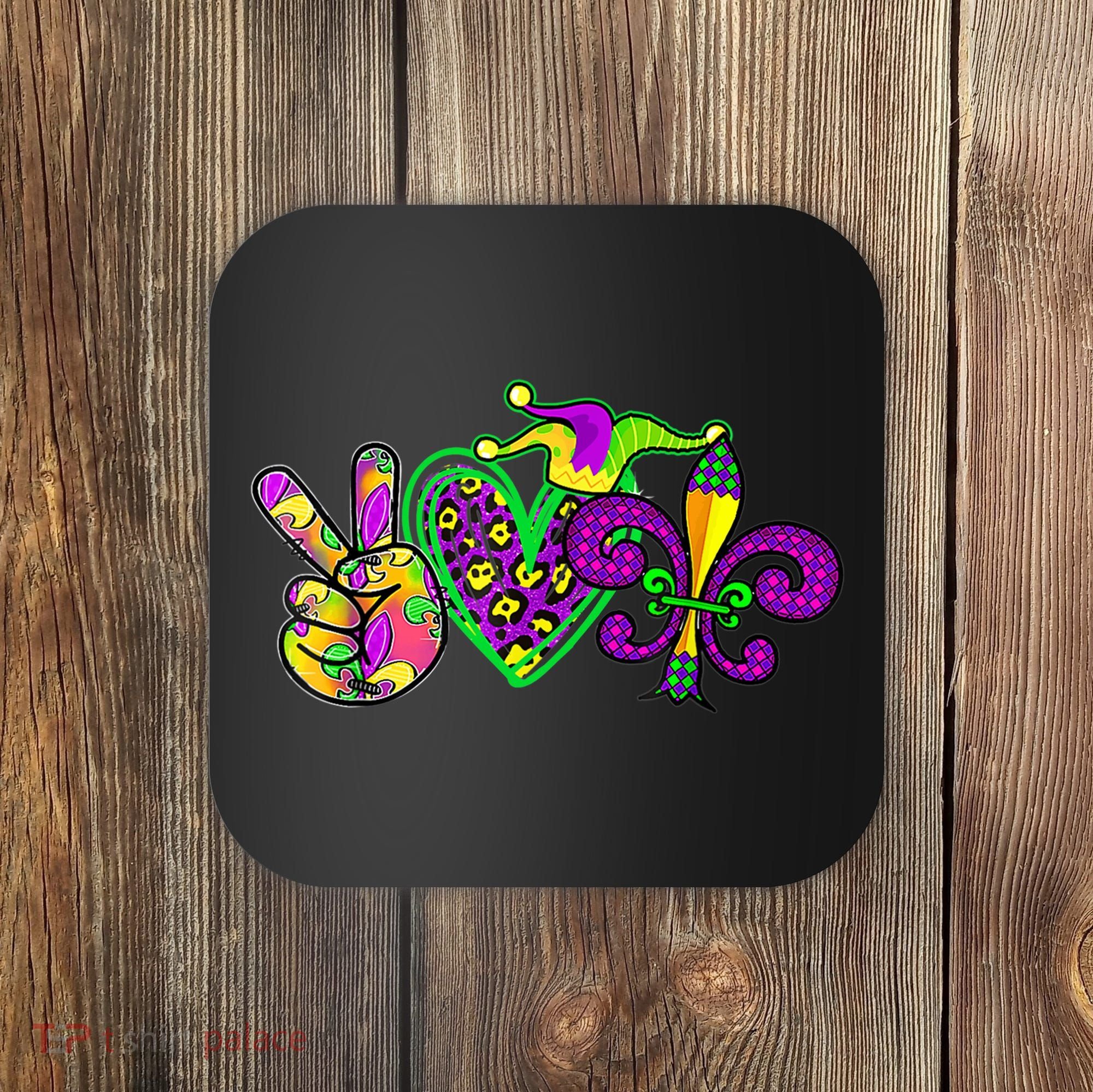Funny Mardi Gras Women Girl Coaster