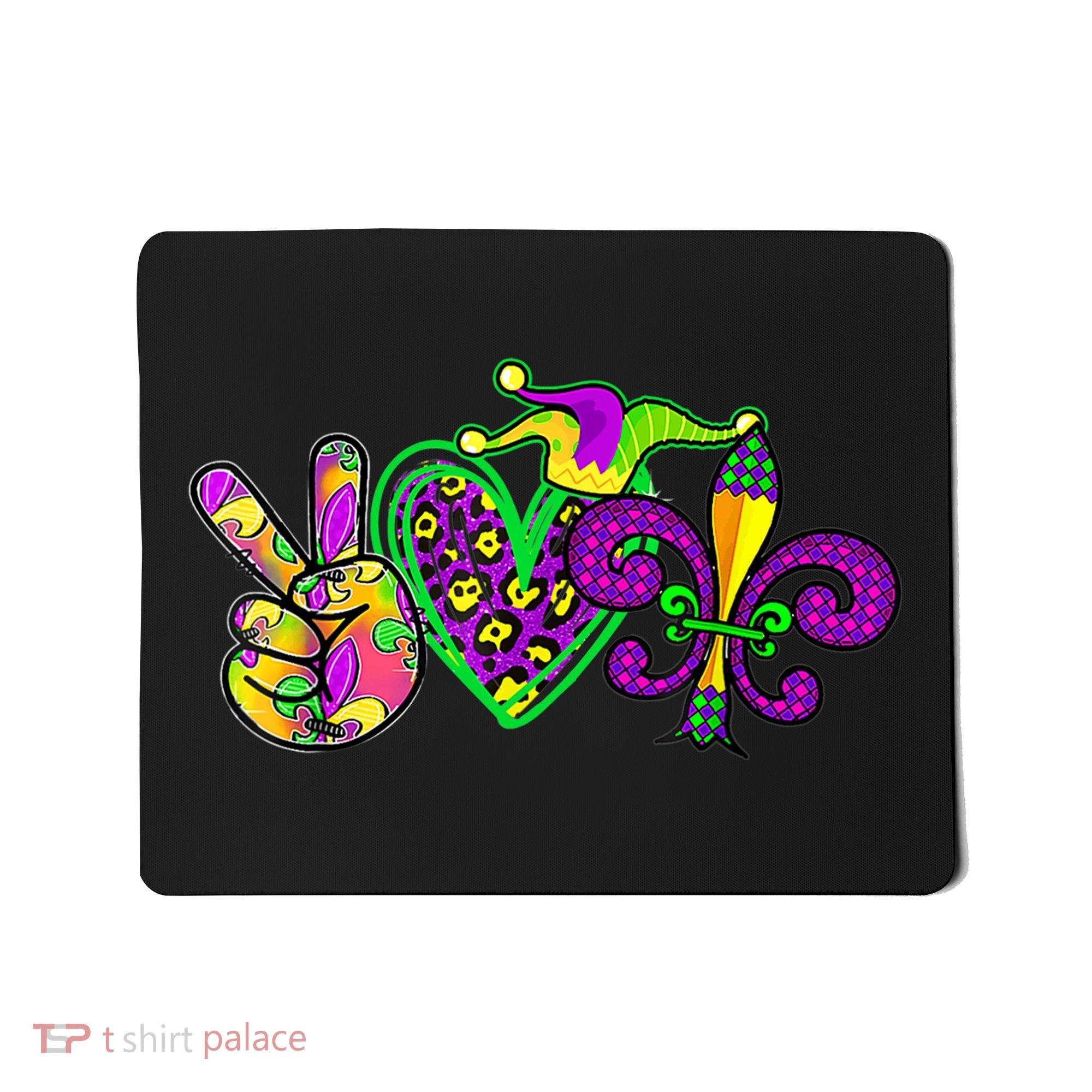 Funny Mardi Gras Women Girl Mousepad