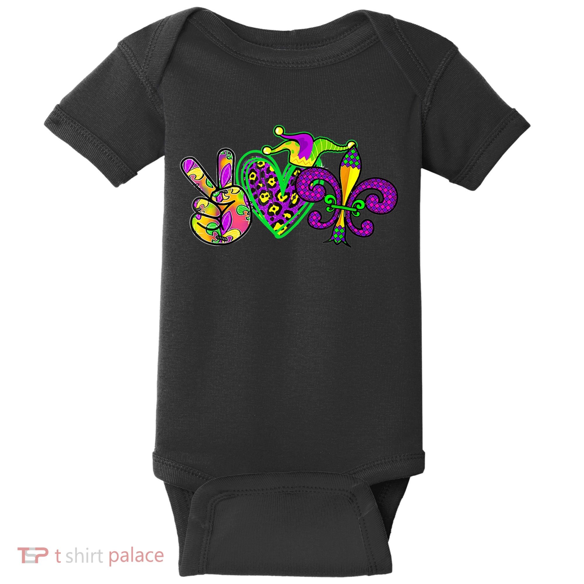 Funny Mardi Gras Women Girl Baby Bodysuit