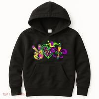 Funny Mardi Gras Women Girl Kids Hoodie thumb 0