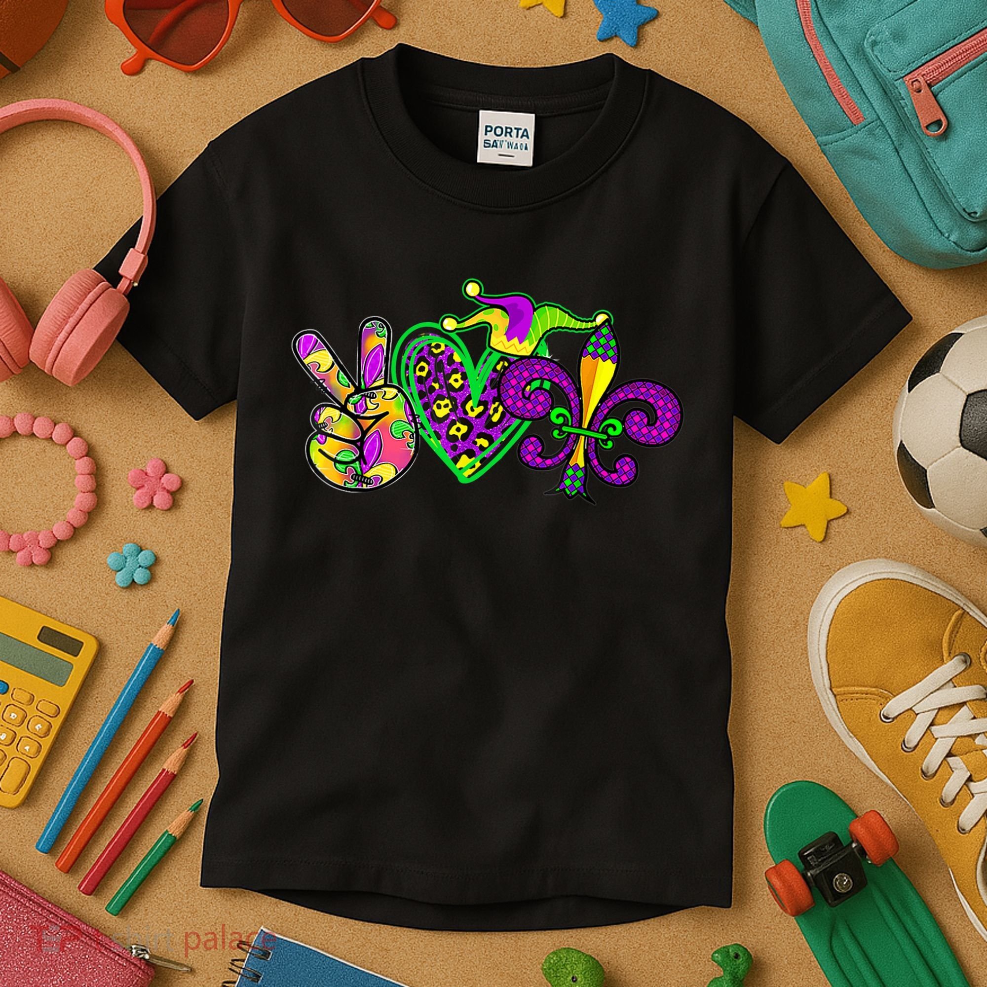 Funny Mardi Gras Women Girl Kids T-Shirt