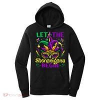 Funny Mardi Gras Let The Shenanigans Begin Mask Jester Hat Women's Hoodie thumb 0