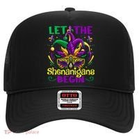 Funny Mardi Gras Let The Shenanigans Begin Mask Jester Hat Hat thumb 0