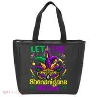 Funny Mardi Gras Let The Shenanigans Begin Mask Jester Hat Tote Bag thumb 0