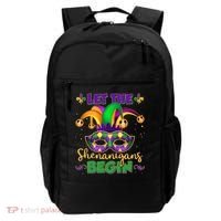 Funny Mardi Gras Let The Shenanigans Begin Jester Hat Mask Backpack thumb 0
