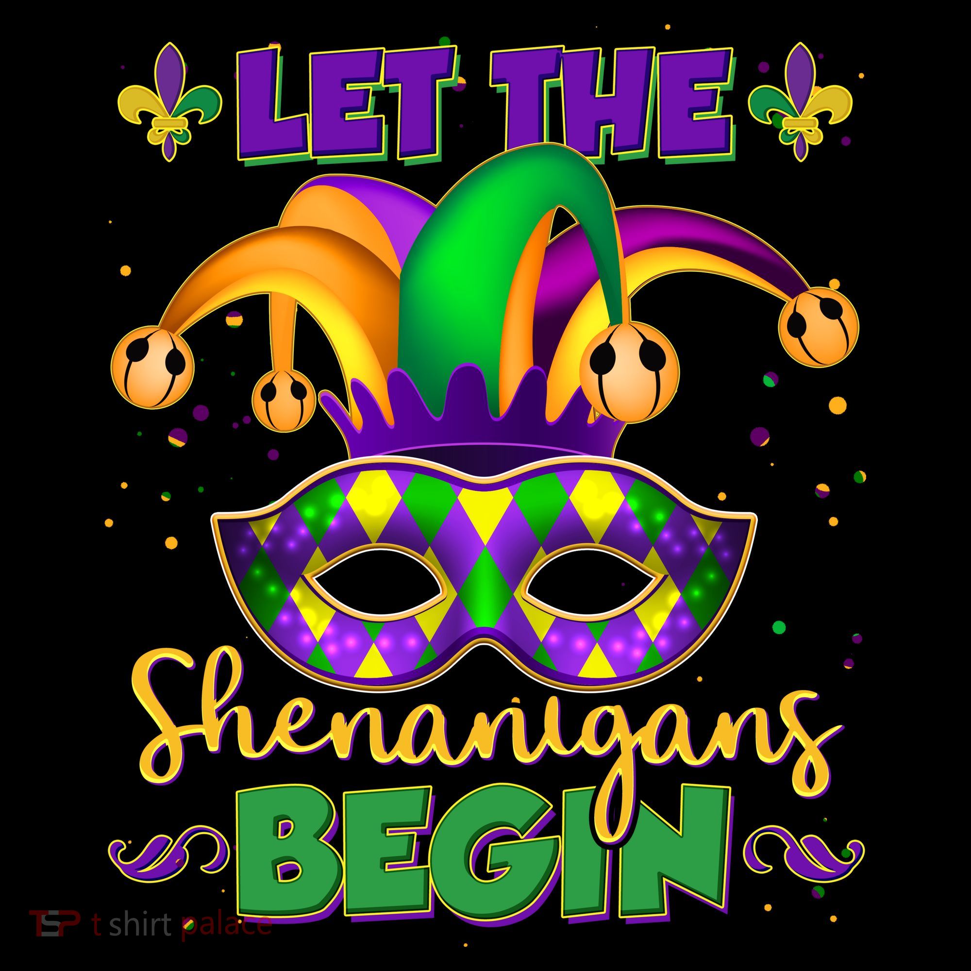 Funny Mardi Gras Let The Shenanigans Begin Jester Hat Mask Coffee Mug