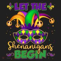 Funny Mardi Gras Let The Shenanigans Begin Jester Hat Mask Tumbler thumb 3