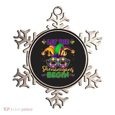 Funny Mardi Gras Let The Shenanigans Begin Jester Hat Mask Ornament