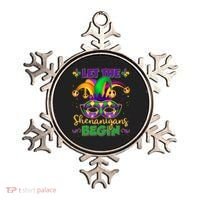 Funny Mardi Gras Let The Shenanigans Begin Jester Hat Mask Ornament thumb 0