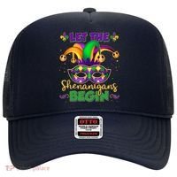 Funny Mardi Gras Let The Shenanigans Begin Jester Hat Mask Hat thumb 0