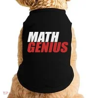 Funny Math Genius Pi Day Doggie Tank thumb 0