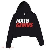 Funny Math Genius Pi Day Crop Fleece Hoodie thumb 0