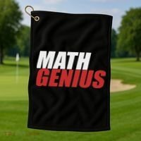 Funny Math Genius Pi Day Golf Towel thumb 1