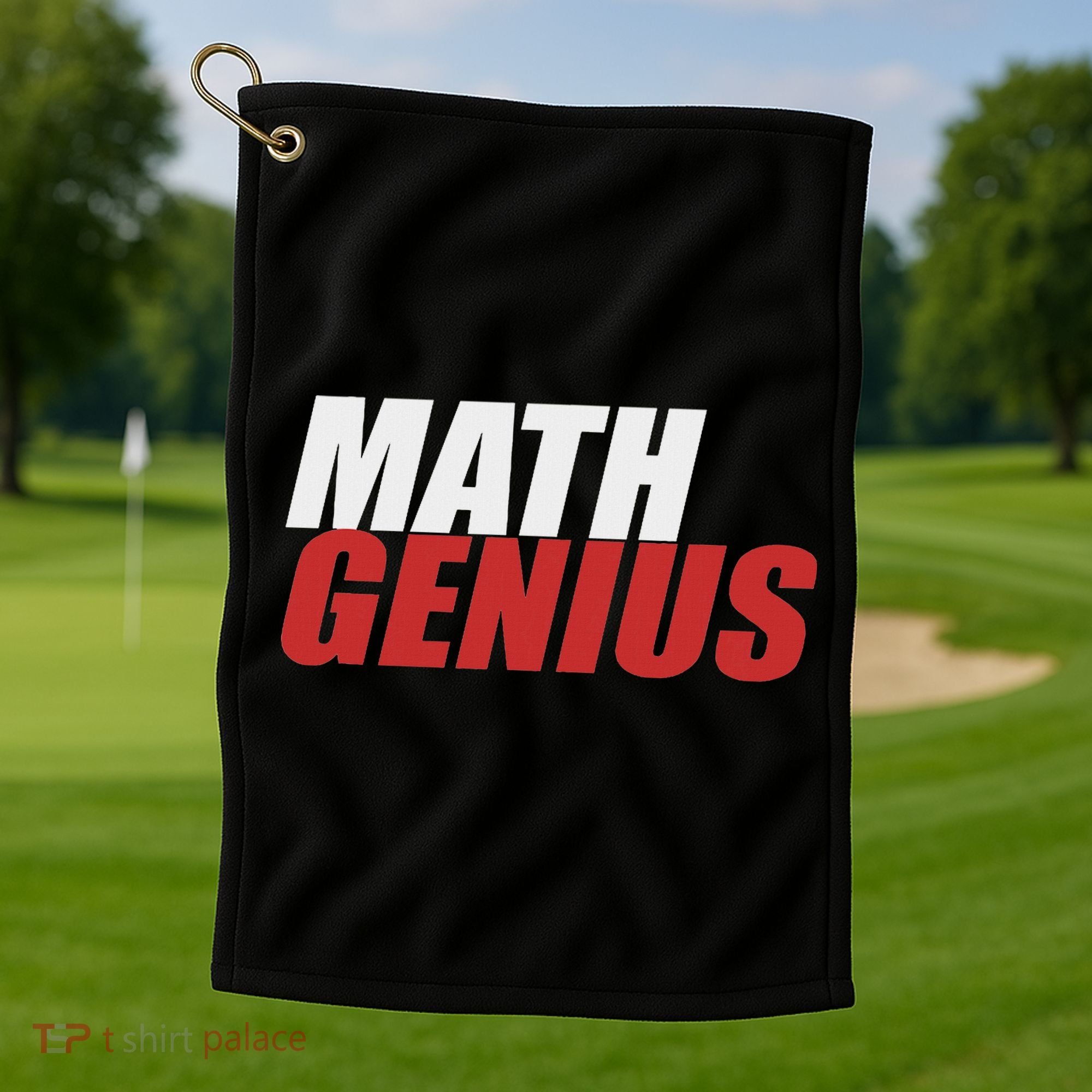 Funny Math Genius Pi Day Golf Towel
