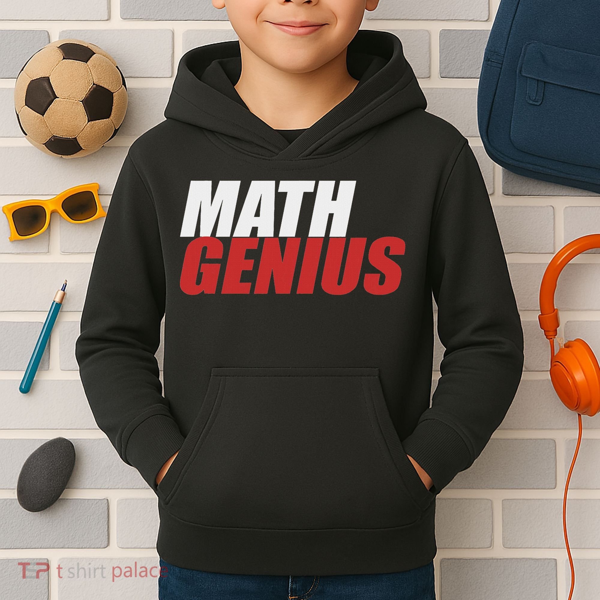 Funny Math Genius Pi Day Kids Hoodie