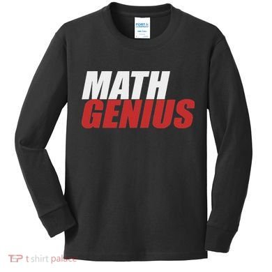 Funny Math Genius Pi Day Kids Long Sleeve Shirt