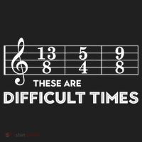 Funny Musician Gift These Are Difficult Times Gift Beanie thumb 2
