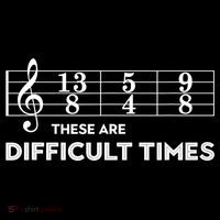 Funny Musician Gift These Are Difficult Times Gift Ornament thumb 1