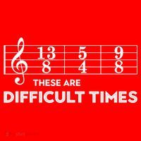 Funny Musician Gift These Are Difficult Times Gift Santa Hat thumb 1