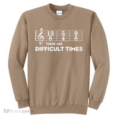 Funny Musician Gift These Are Difficult Times Gift Sweatshirt