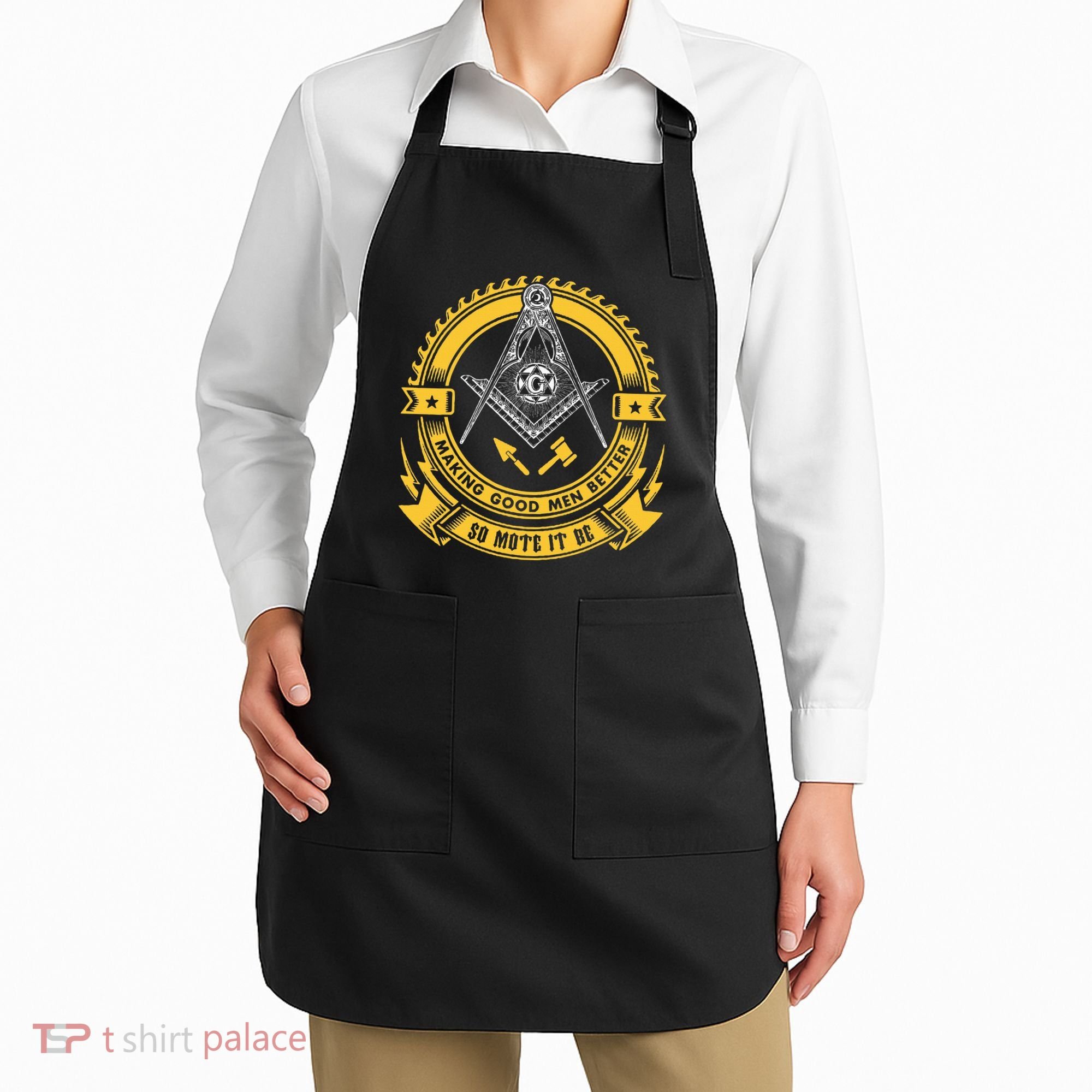 Freemason Making Good Better Mason So Mote It Be Masonic Apron