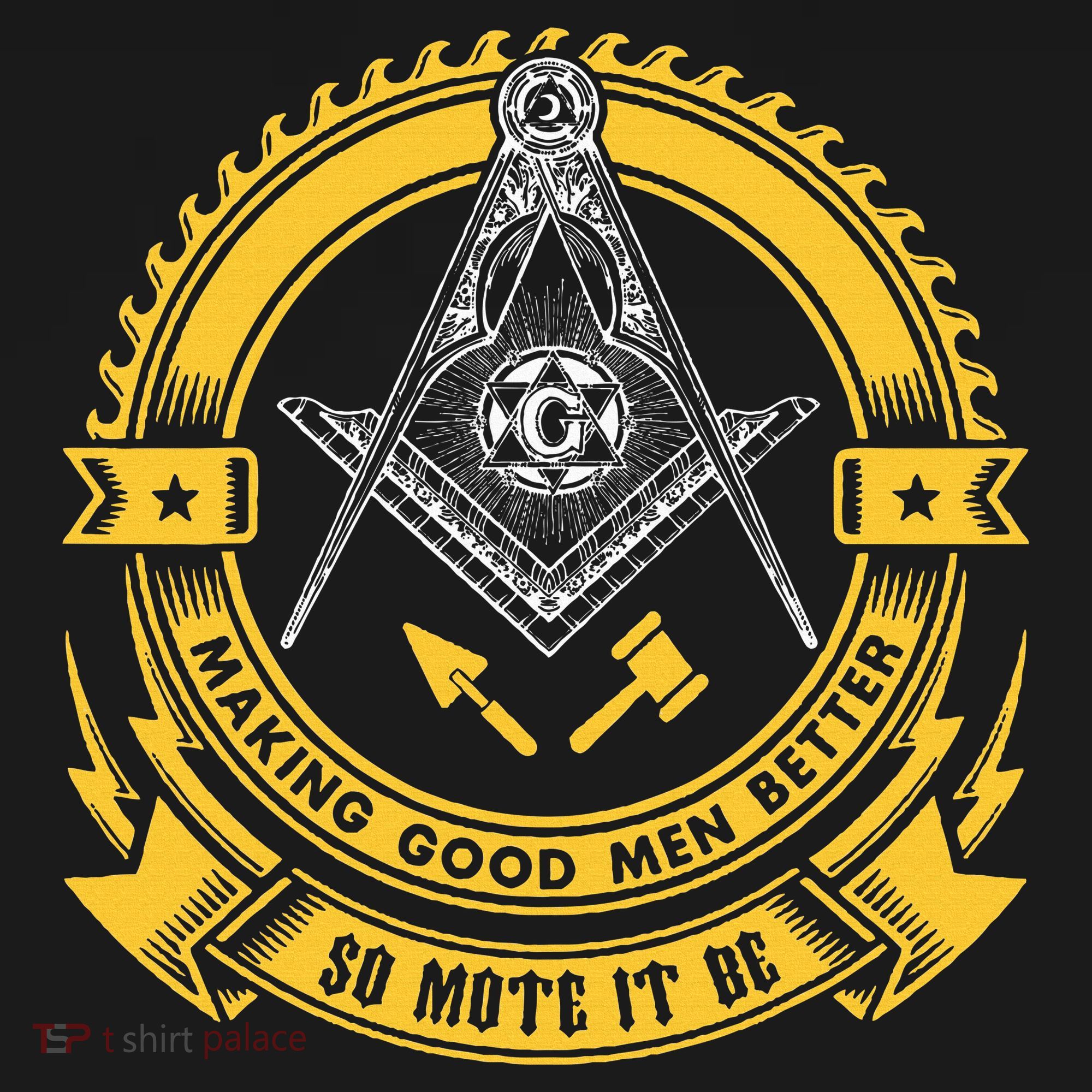 Freemason Making Good Better Mason So Mote It Be Masonic Button