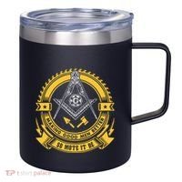 Freemason Making Good Better Mason So Mote It Be Masonic 12oz Stainless Steel Coffee Mug thumb 0