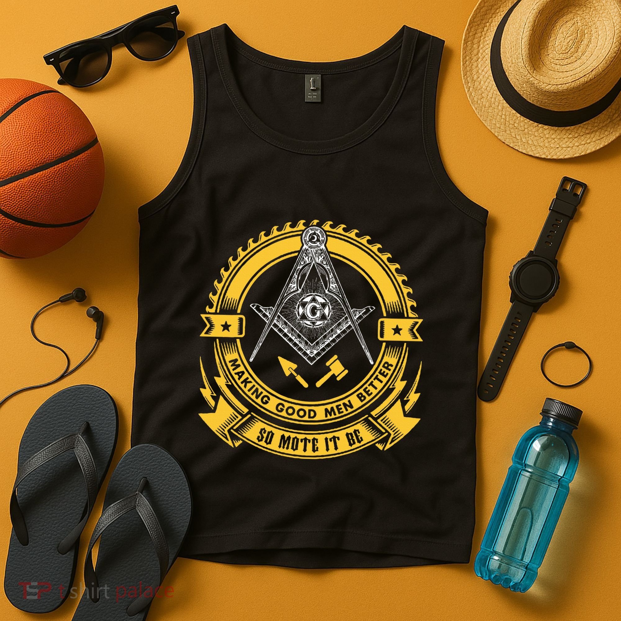 Freemason Making Good Better Mason So Mote It Be Masonic Tank Top